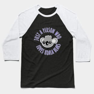 Koala Lovers Design Baseball T-Shirt